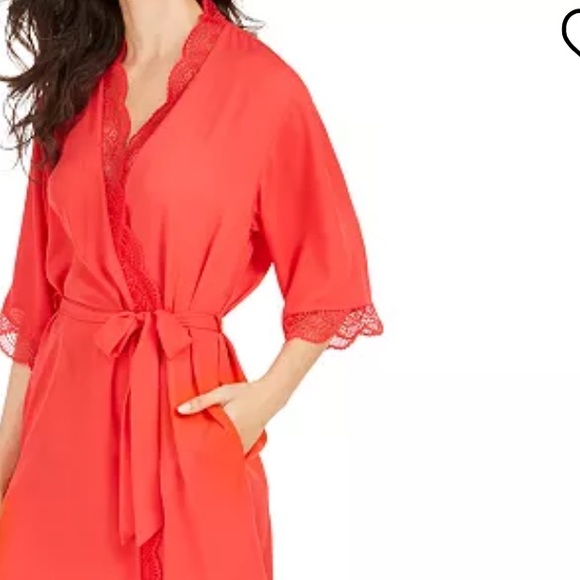 PLUS SIZE LACE TRIM ROBE SIZE 3X - Picture 2 of 4